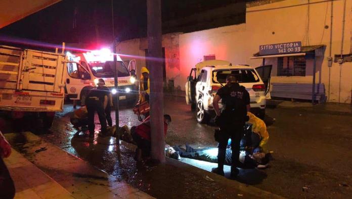 Fuerte choque con múltiples lesionado en el centro de Allende