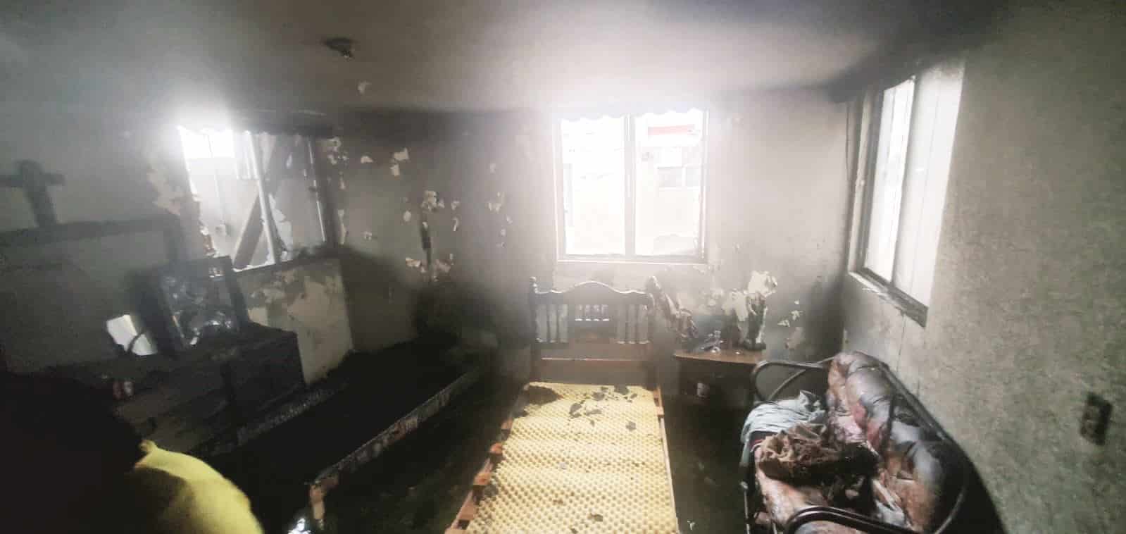 El incendio dejó considerables daños.