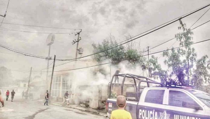 Se incendia casa por corto circuito