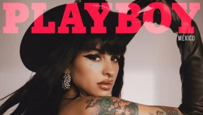 Cazzu posa embarazada para Playboy