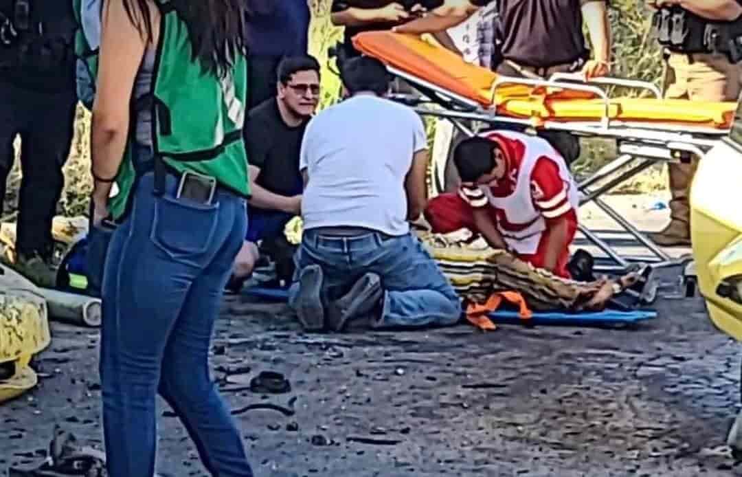 Resultan 3 lesionados en encontronazo