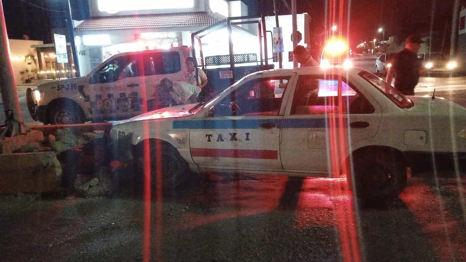 Estrella taxi en camellón