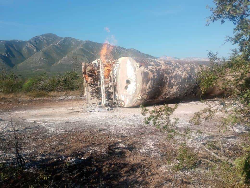 Alarma incendio de pipa gasera