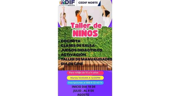 Por iniciar CDIF con talleres