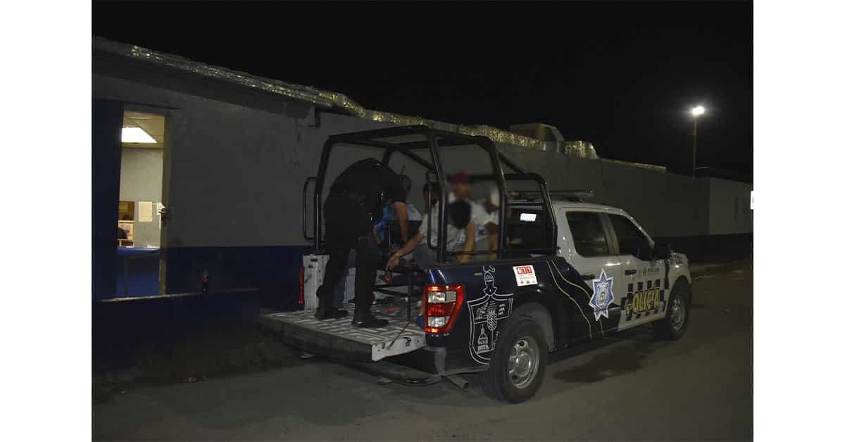 6 detenidos riña campal en Colinas