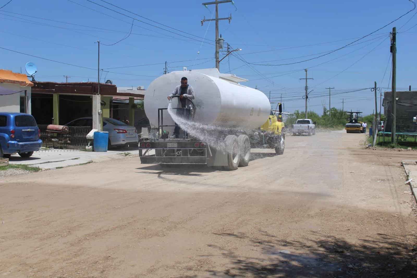 Aplican relleno homogenizado en colonia Ampliación Manantial