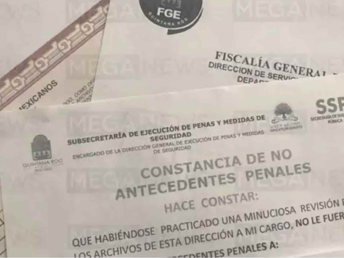 Expiden cartas de no antecedentes penales