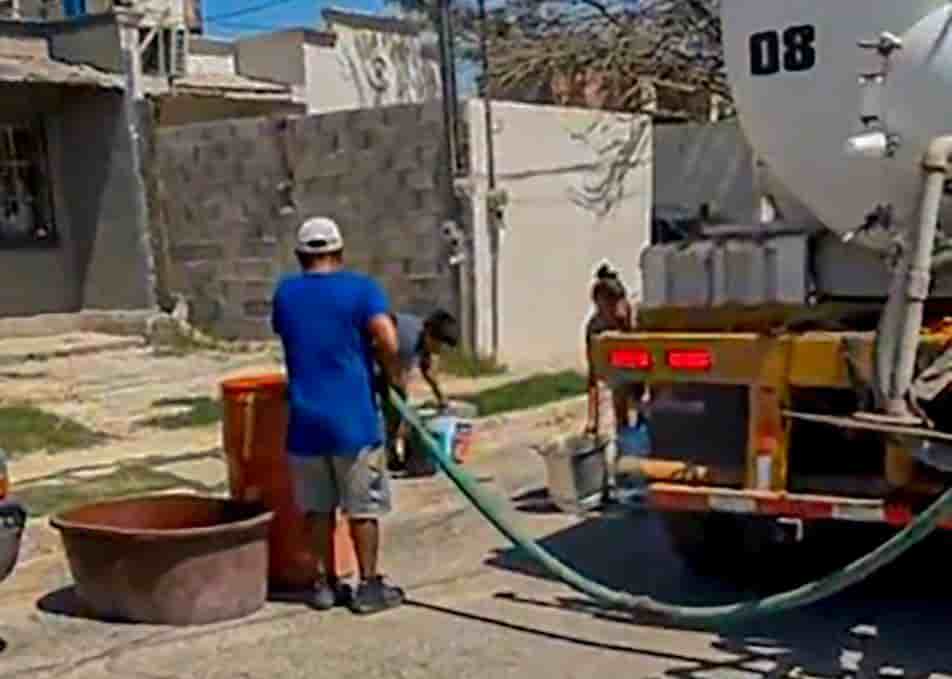 Otro día sin agua más de 10 colonias 