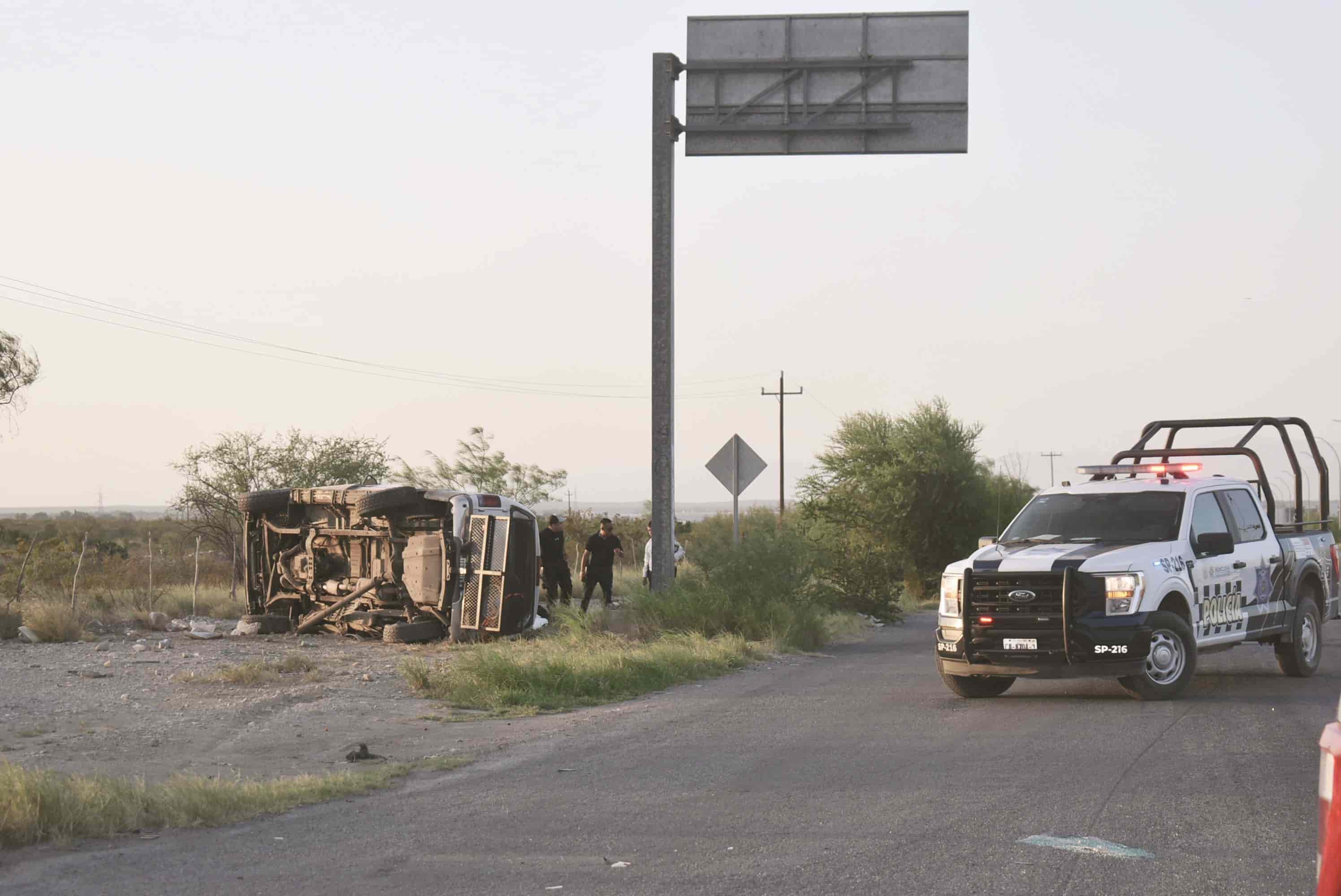 7 heridos en volcadura