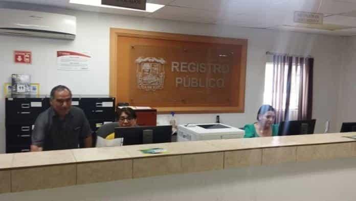 Restablecen servicio en el Registro Público