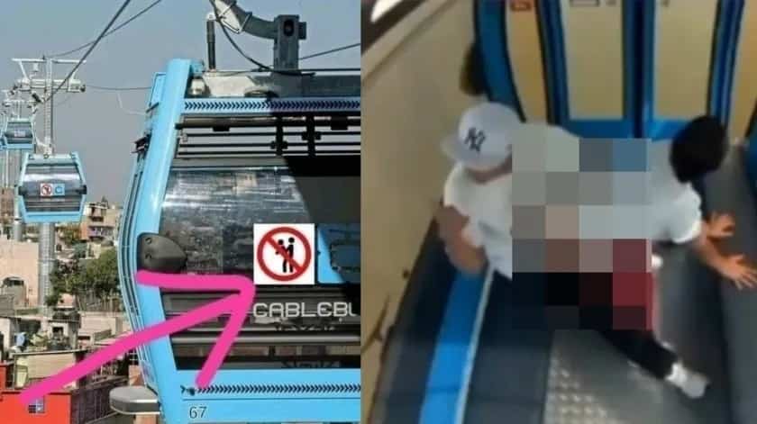 Una pareja es sorprendida teniendo sexo en un teleferico, video se vuelve viral