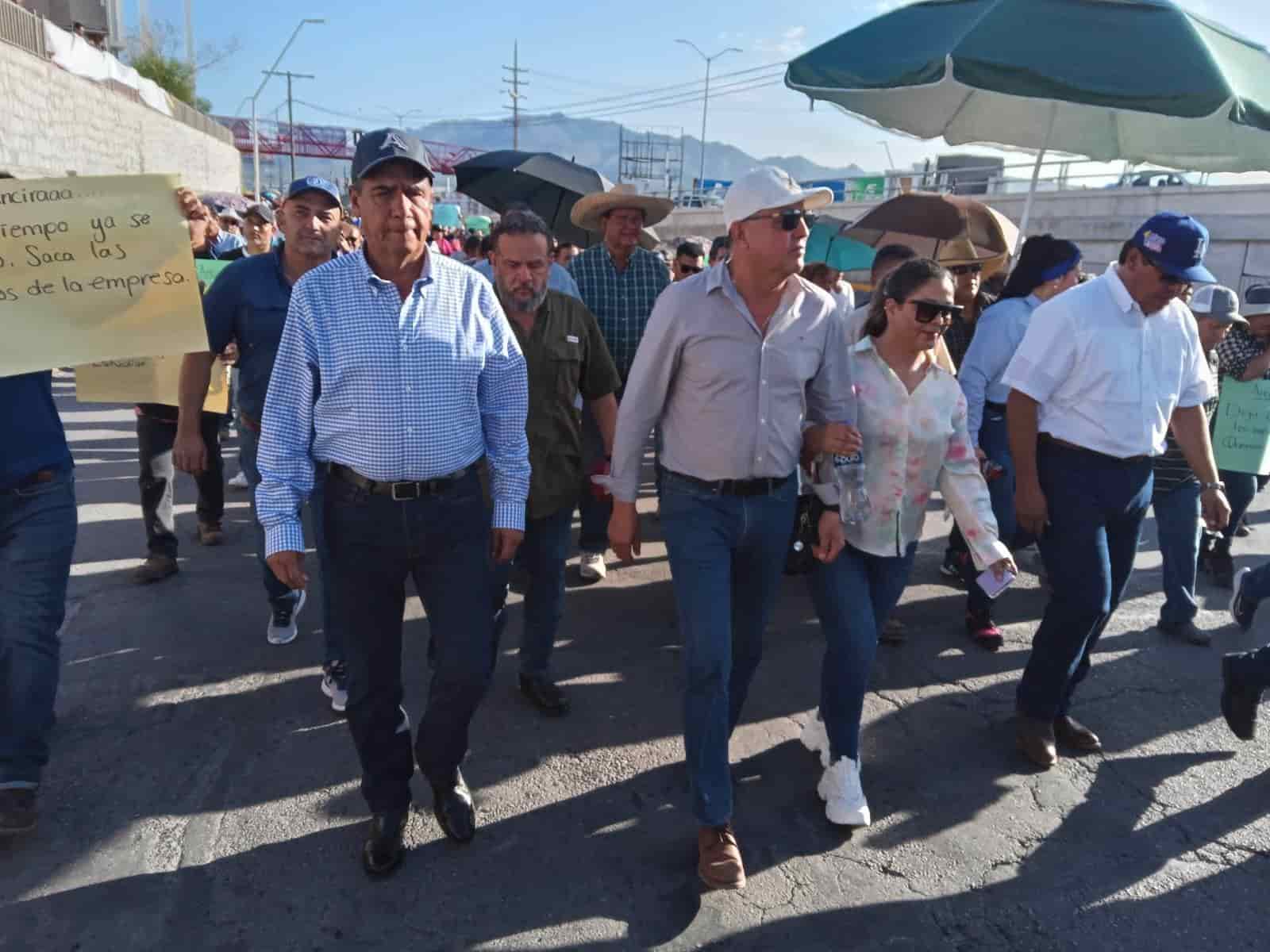 Apoya Piña la marcha obrera