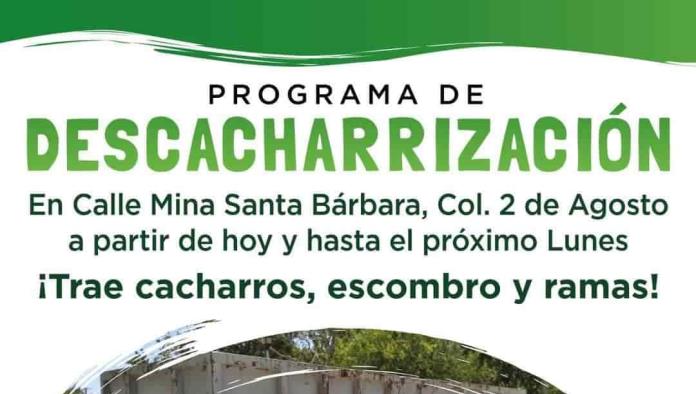 Instalan tolva para cacharros