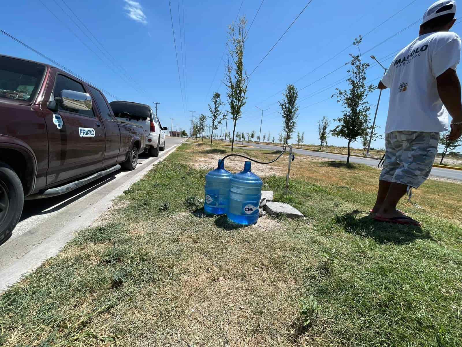 Sin acceso al agua más de 11 sectores