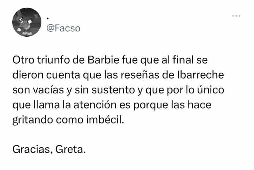 ¡Javier Ibarreche causa polémica tras reseña de Barbie!