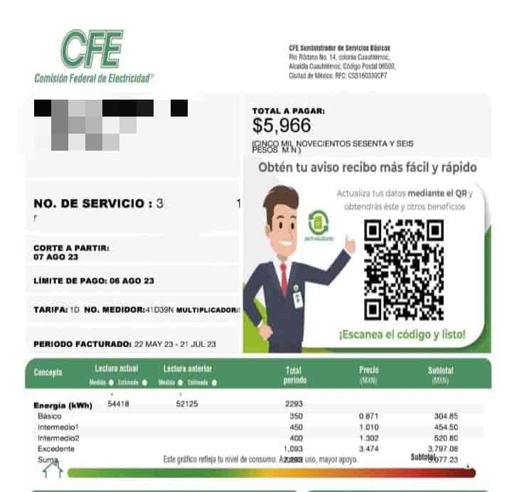 "Electrocuta" CFE a familias