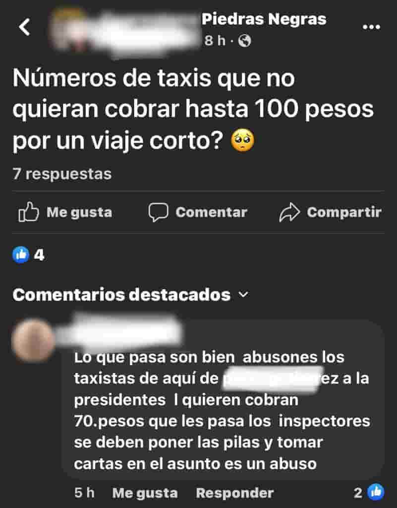 Quebrantan taxis tarifas autorizadas