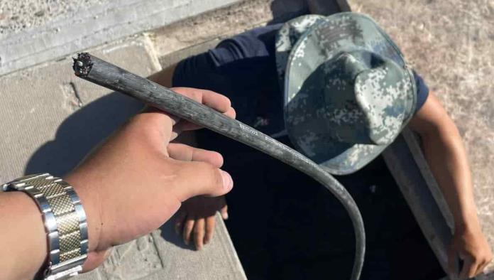 Vandalizan cableado de Telmex