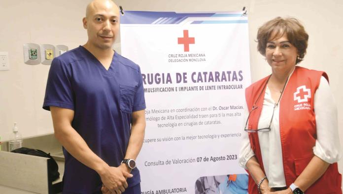 Invita Cruz Roja a cirugía de cataratas