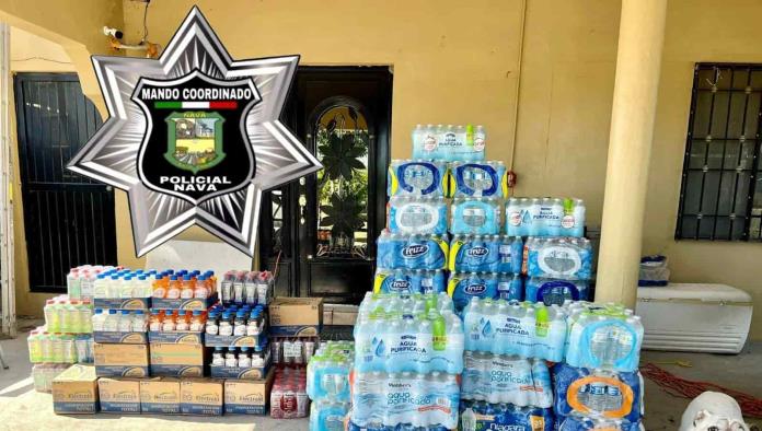 Donan agua y suero a policías estatales 