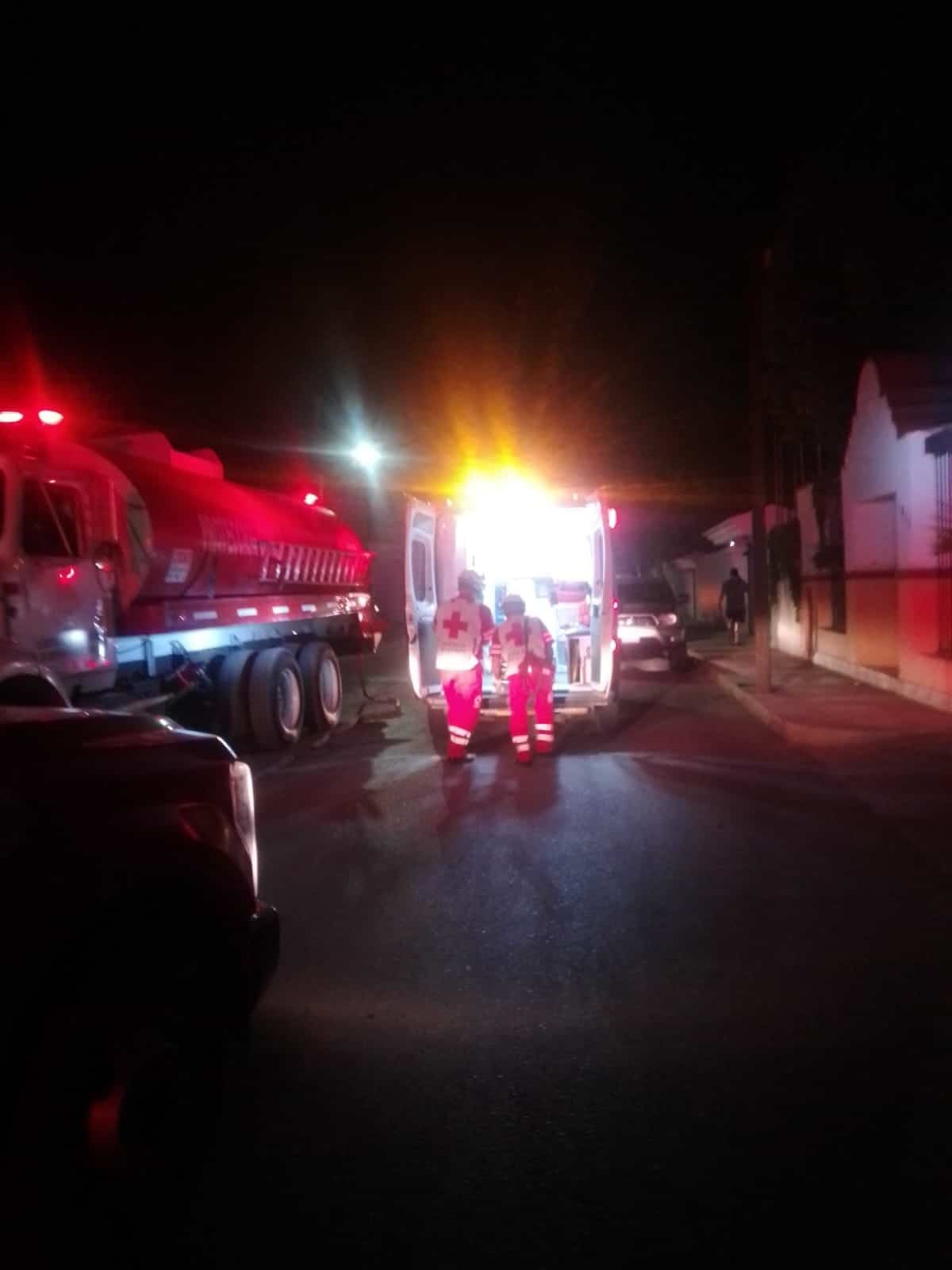 Provoca fuga de gas incendio de cochera