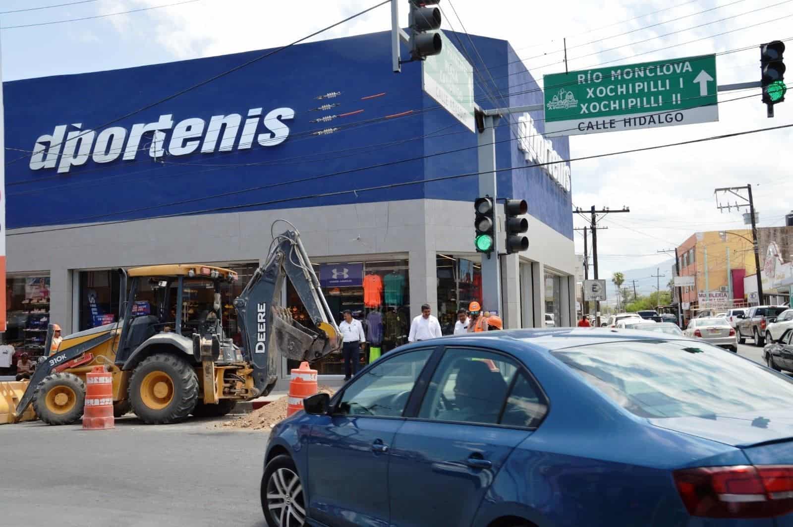 Inicia SIMAS obra en la calle Hidalgo