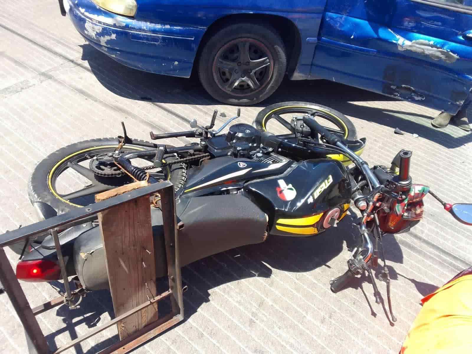 Embiste a motociclista