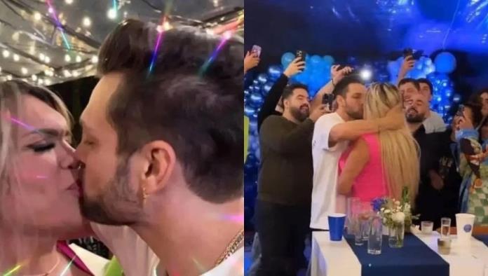 Nicola Porcella besa a Wendy Guevara en la fiesta de Galilea Montijo