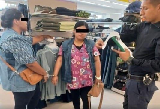 ¡En libertad! Ladronas de centro comercial reparan daños