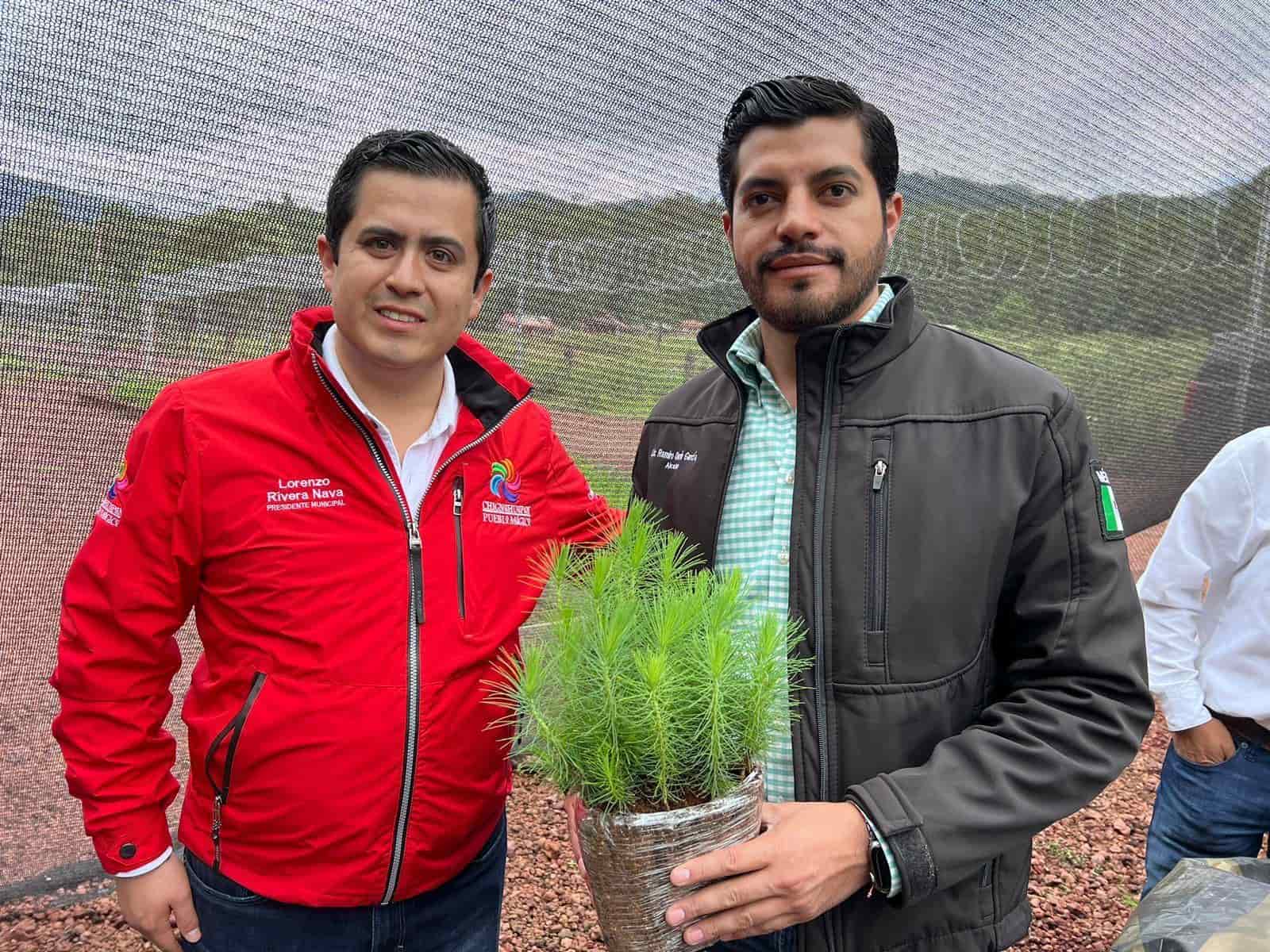 Intercambian acciones de reforestación Arteaga y Chignahuapan