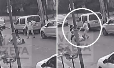 Viejita agarra a "bolsazos" a ladrones que intentaron asaltar a joven