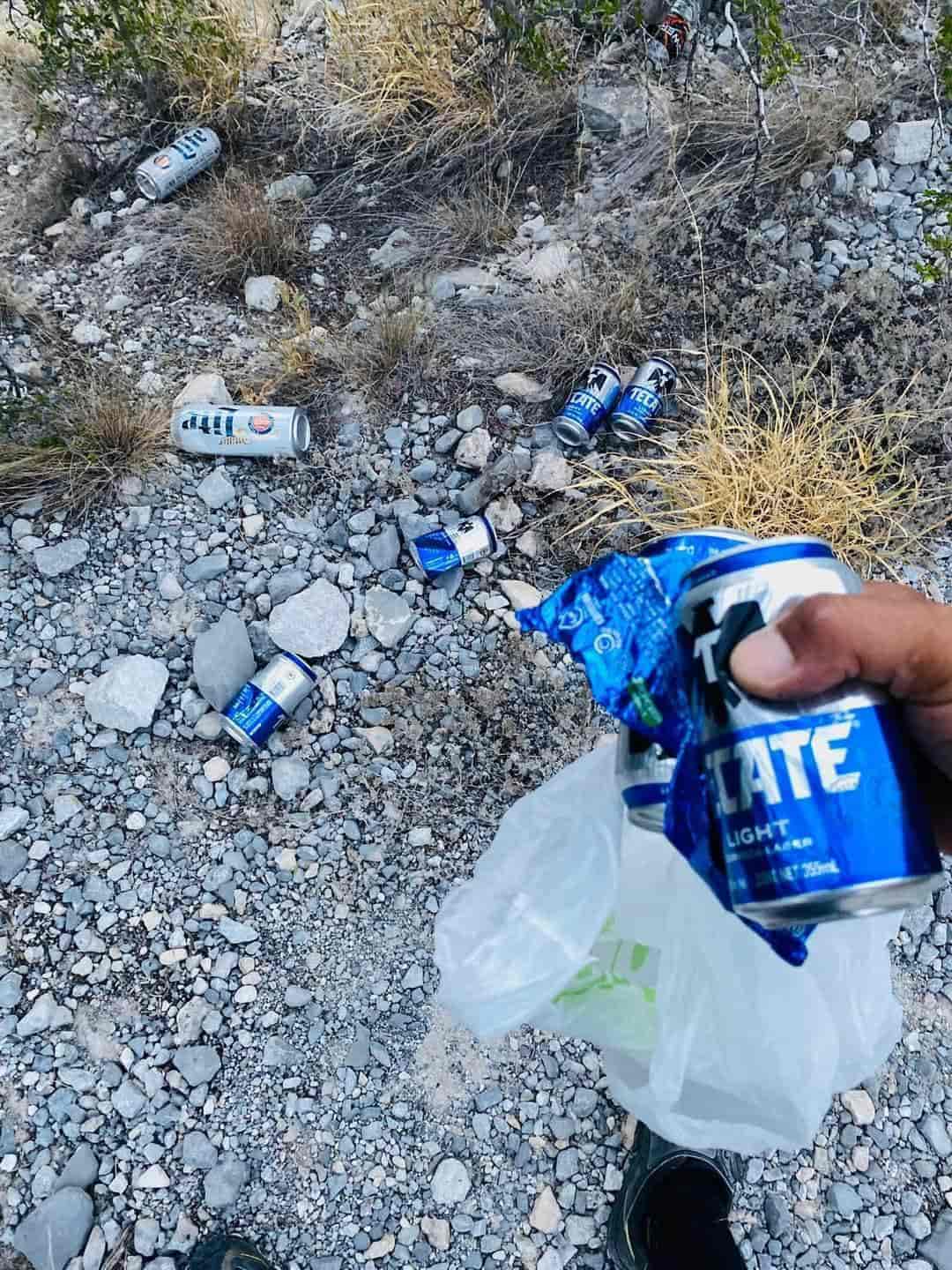 Dejan como basurero el Cerro de La Gloria