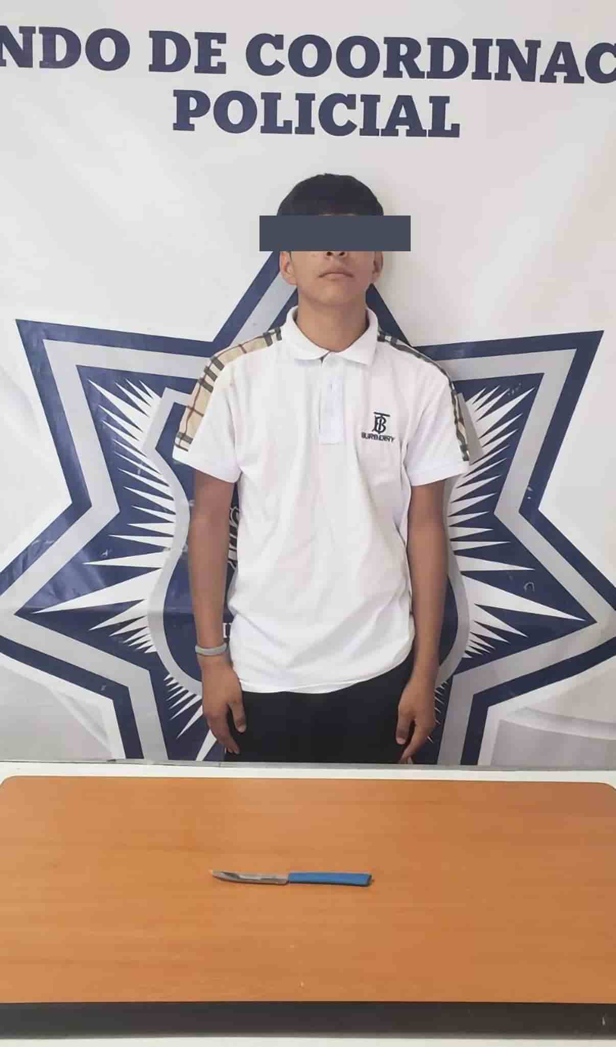 ¡Ya está detenido! Lesiona a menor con arma blanca