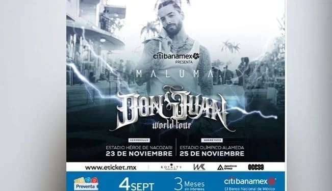 Maluma anuncia su esperado "Don Juan World Tour"