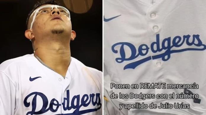 Julio Urías: rematan jersey del mexicano acusado de violencia