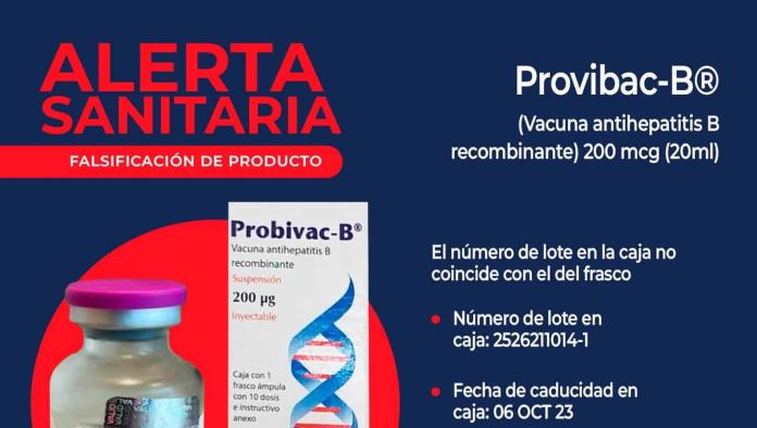 Alertan por vacuna falsa de Hepatitis 