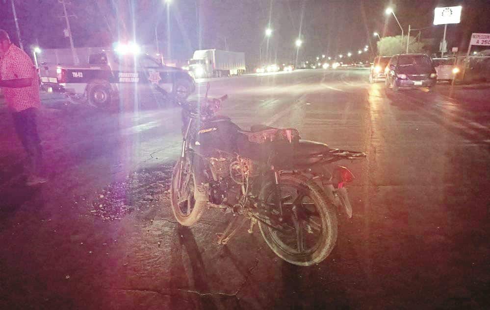 Estrella moto en plataforma