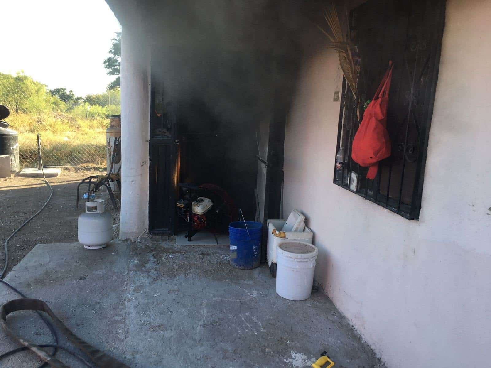 Registran incendio en domicilio de Allende