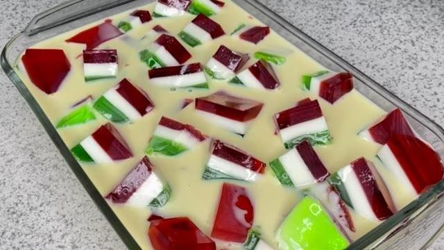 Gelatina tricolor paso a paso: Receta fácil