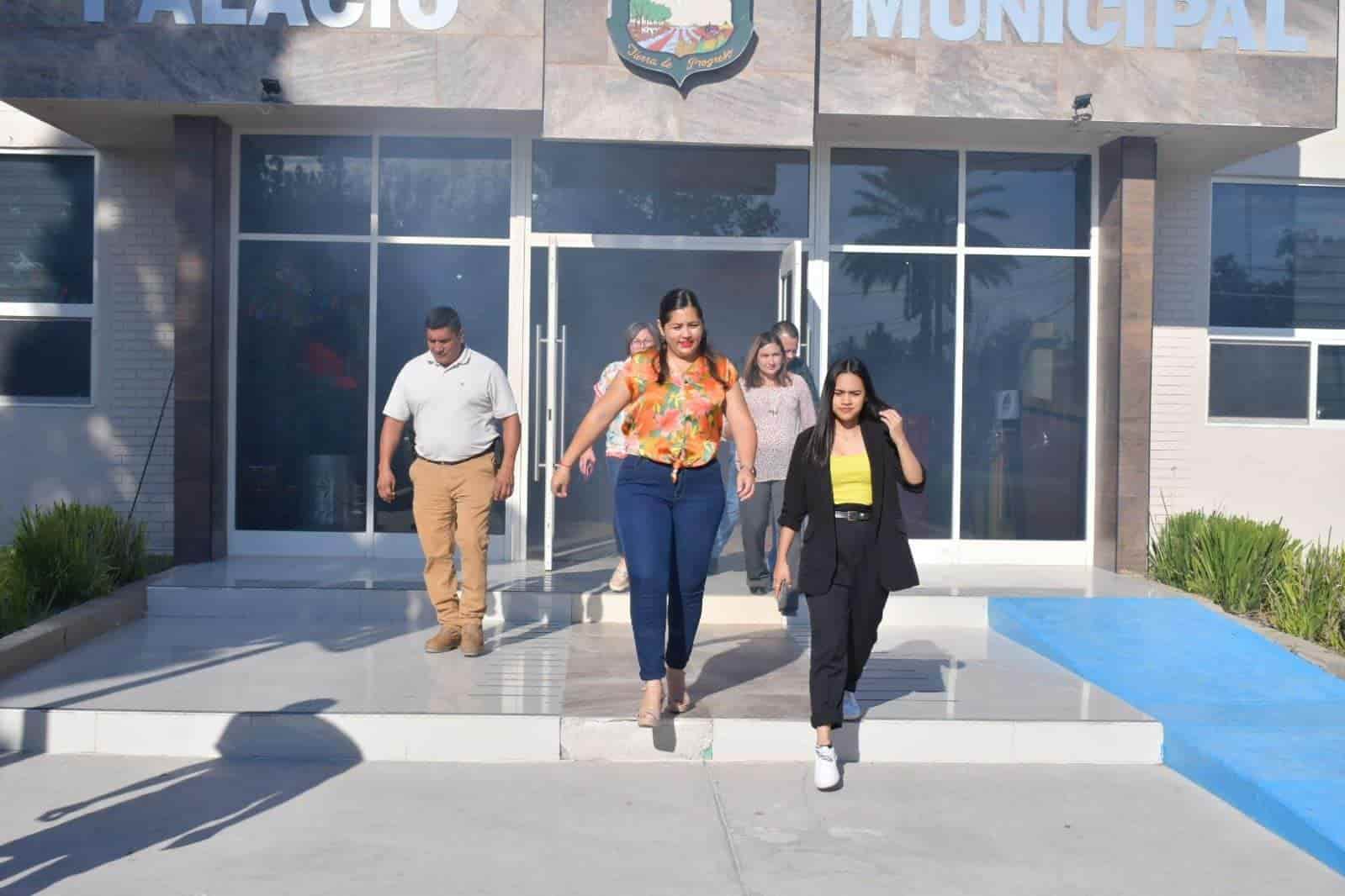 ¡Simulacro! Realizan ejercicio en el ayuntamiento de Nava