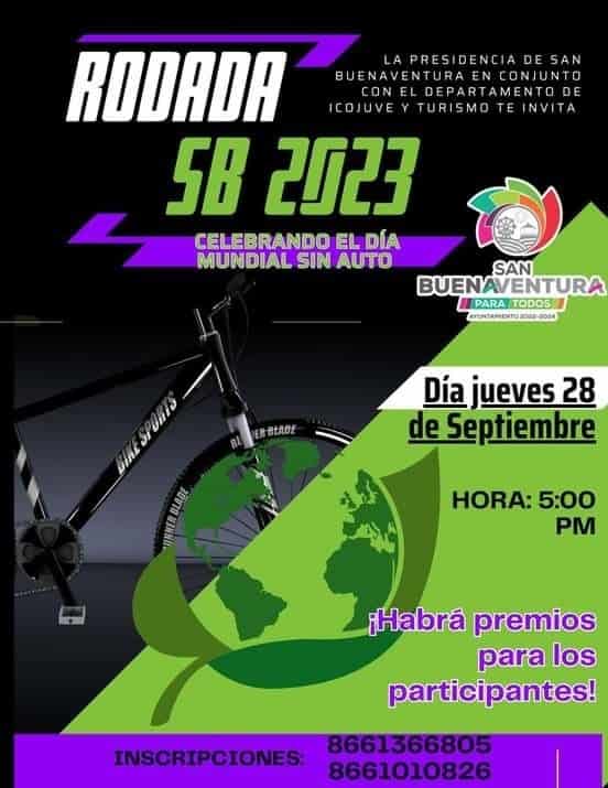 Invita SB a rodada ciclista