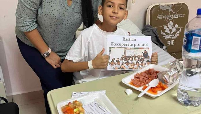 ¡A seguir con todo! Bastian es dado de alta y seguirá con tratamiento