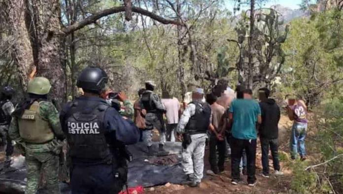 Recatan a 15 personas secuestradas dentro de un campamento del CJNG en Zacatecas