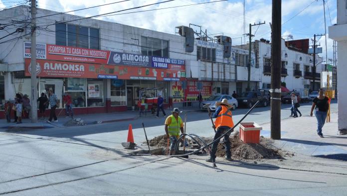 Piden paciencia por obras en el centro