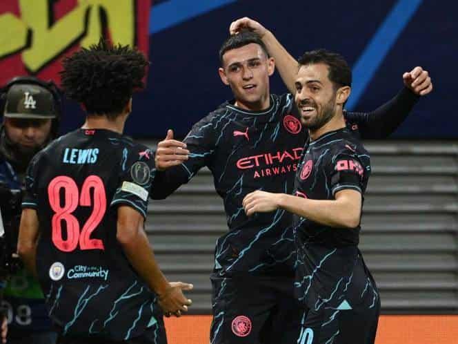 Manchester City triunfa en Leipzig y sigue intocable en Champions