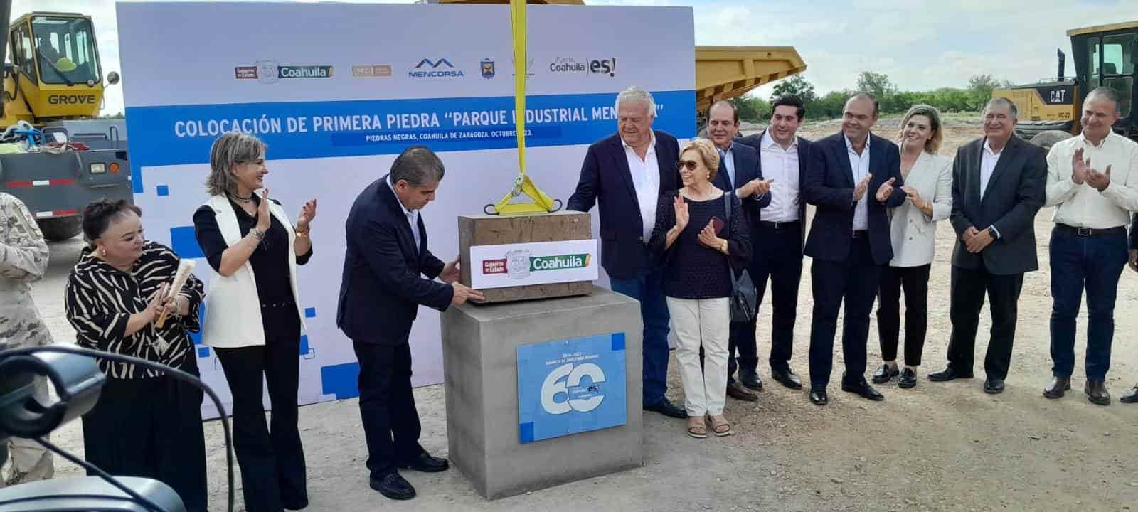 ¡Colocan primera piedra del nuevo Parque Industrial Mencorsa!