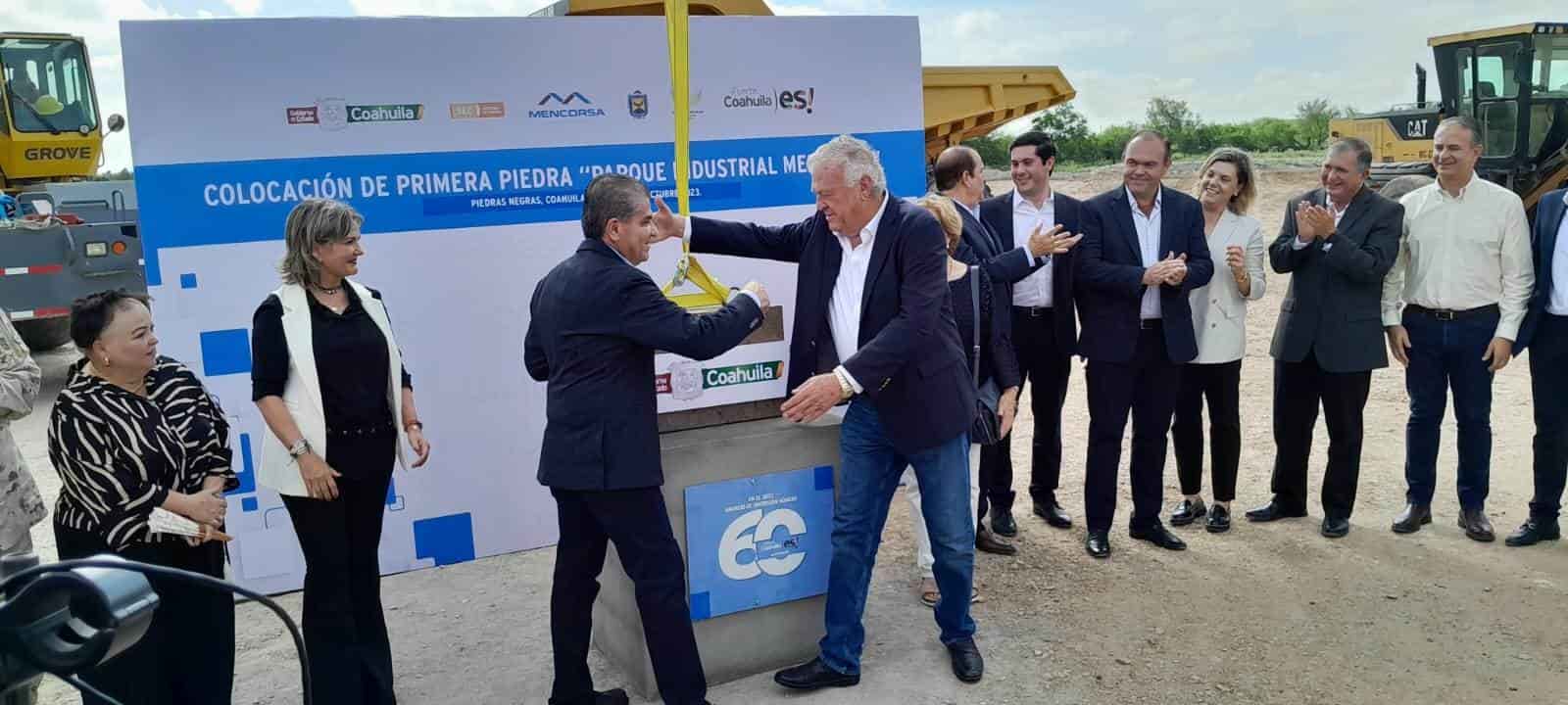 ¡Colocan primera piedra del nuevo Parque Industrial Mencorsa!