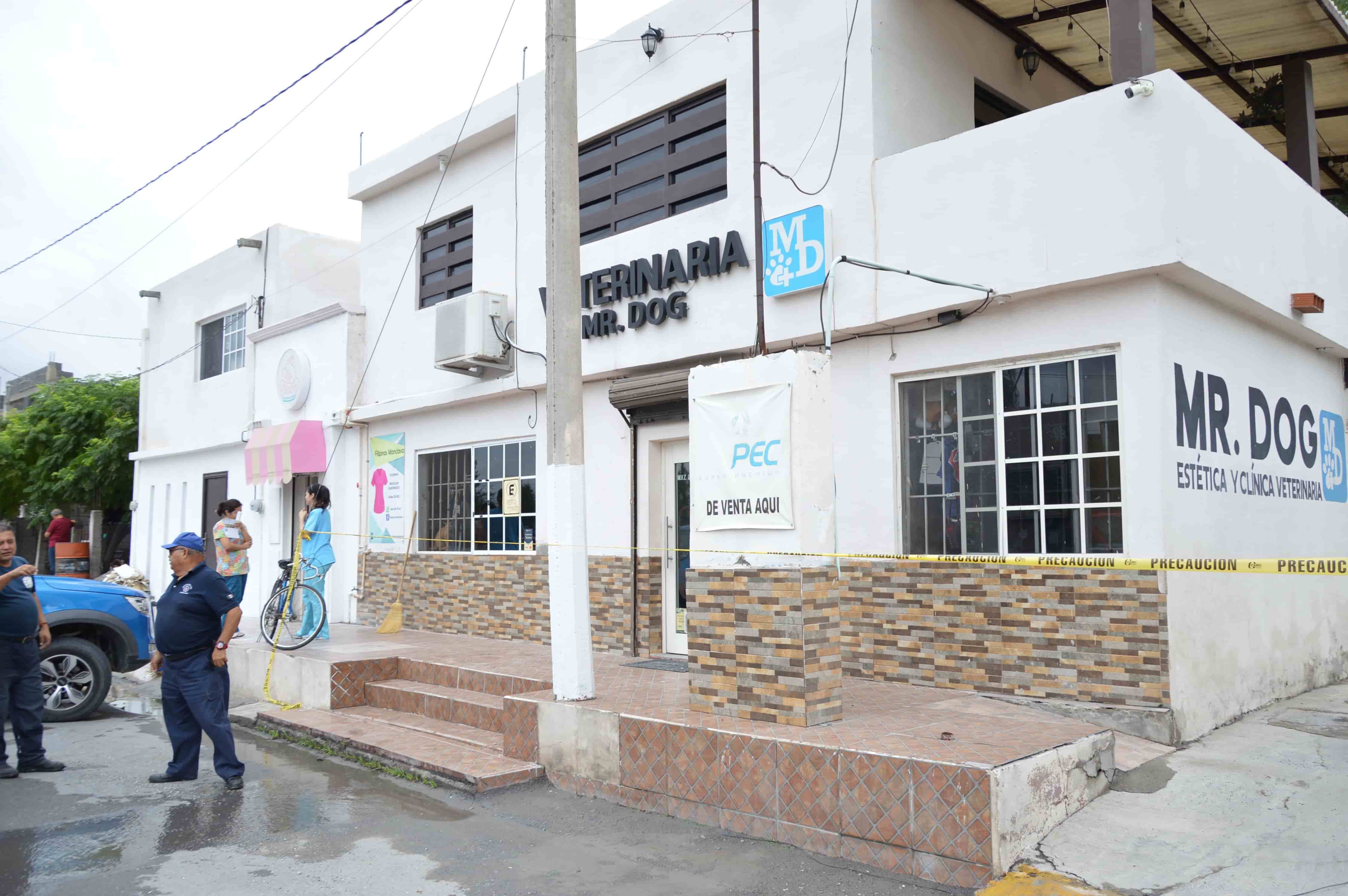 Alcanza flamazo a veterinario