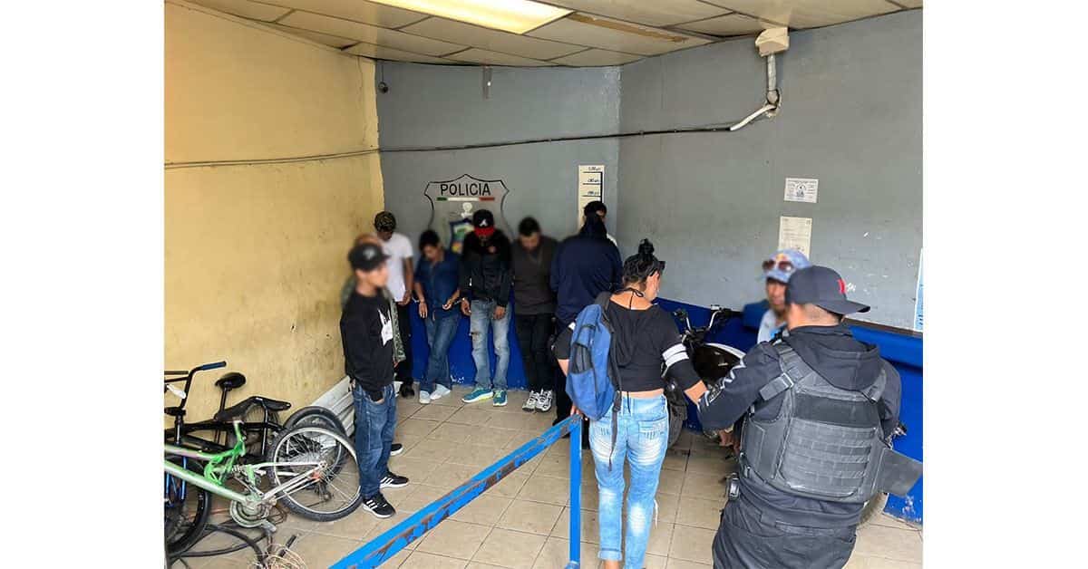 Detienen a 9 en ‘barrido’