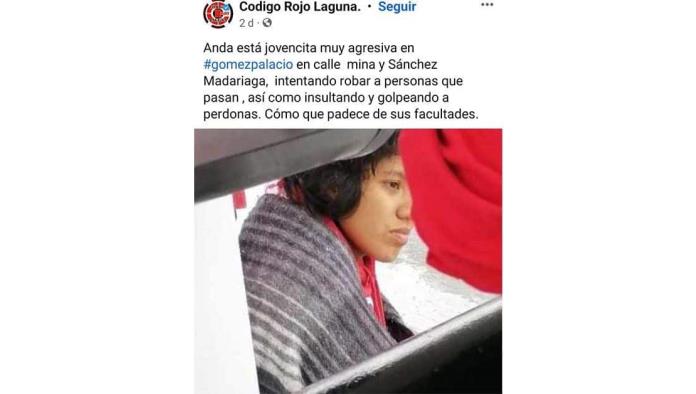 Aparece en Durango joven de Barroterán